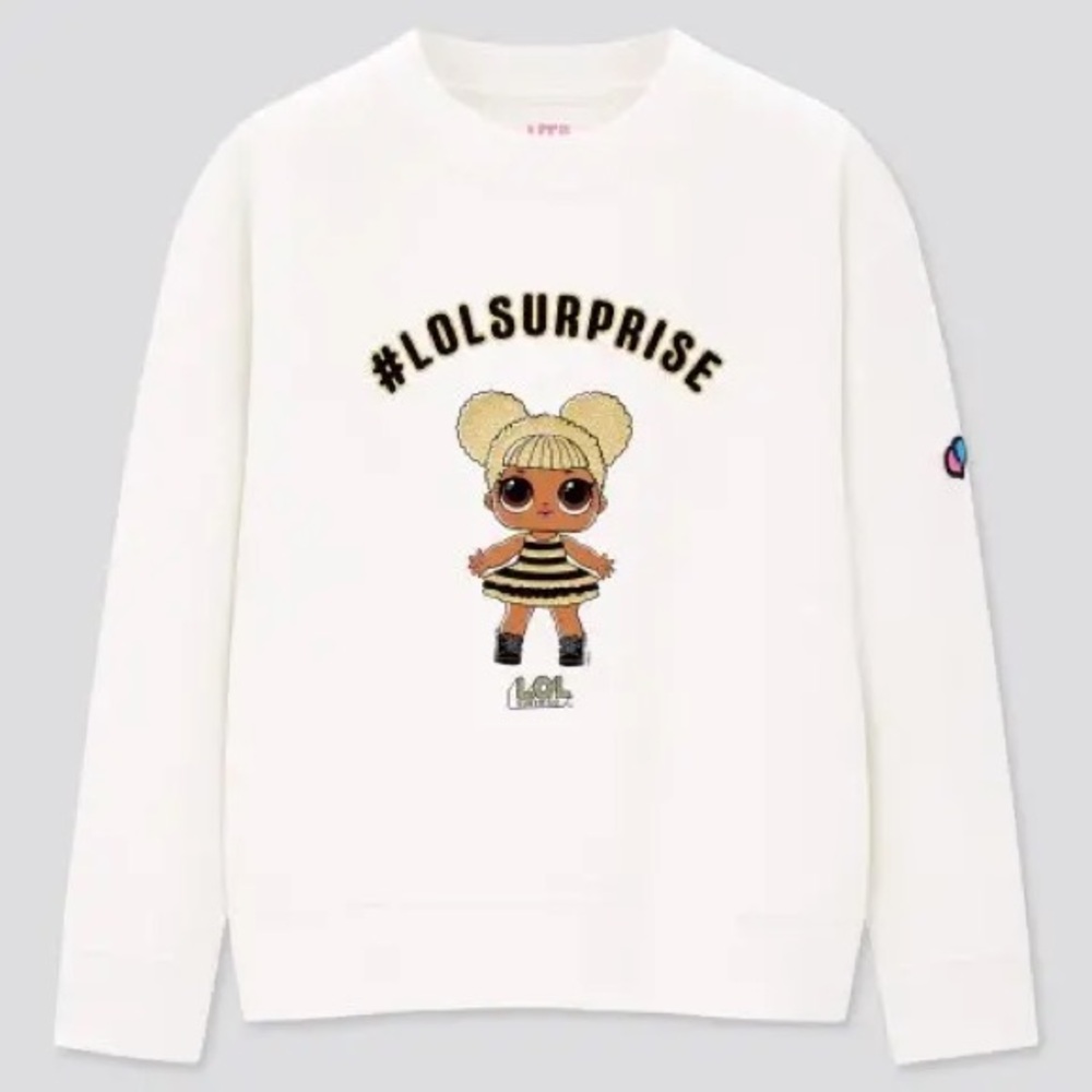 LOL Surprise White Long Sleeve 100% Cotton Sweatshirt 5-6 YRS